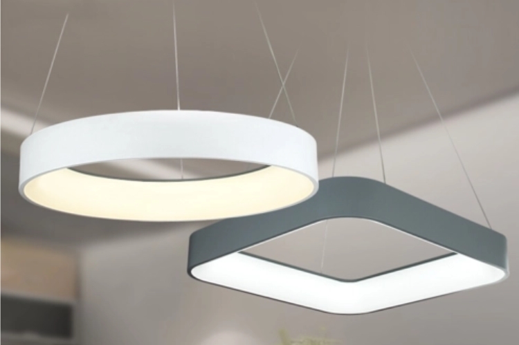 Simple Style LED Pendant Ring Light